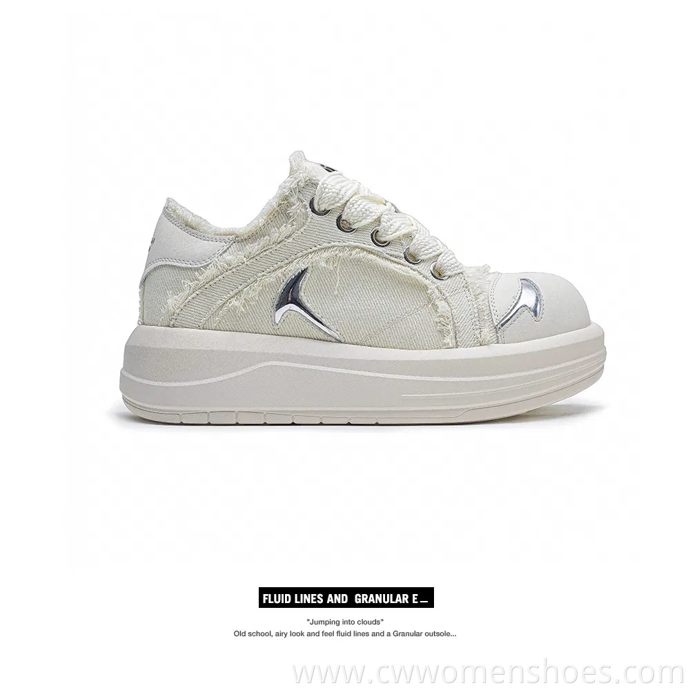 Smiling Face Big-Toe Shoes for Men and Women, Autumn Thick-Soled Heightening Shock-Absorbing Canvas Shoes, Casual Couple Shoes, Women's Shoes